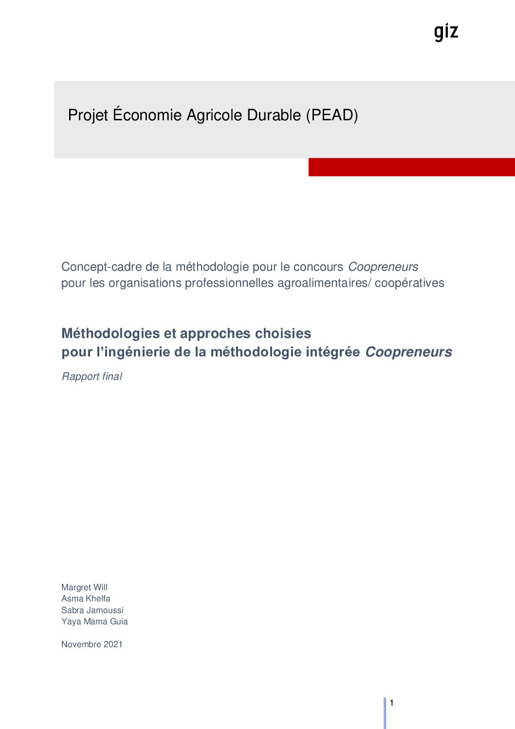 CPN – 1a. Méthodologie_Description de l’approche_FRA