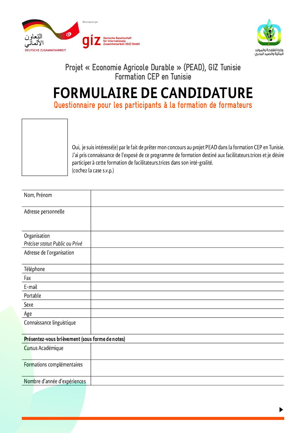 FORMULAIRE CANDIDATURES ECOL’AGRI CEP (1)